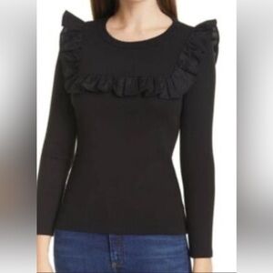 Veronica Beard long sleeve black tee size small